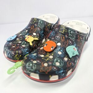Crocs Classic Clog Pokémon Black Multi Jibbitz Charms Men’s M13